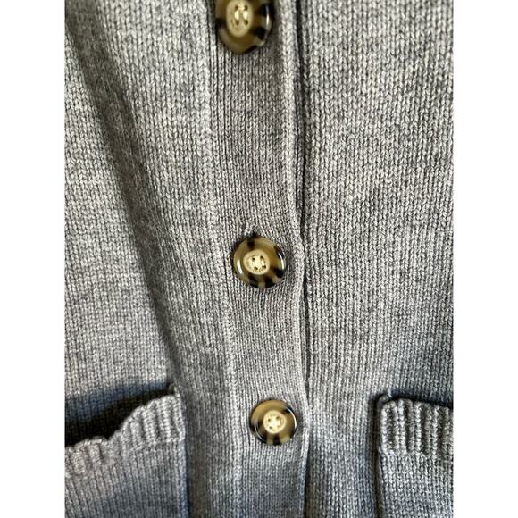 Anthropologie English Factory Woman Gray Women's Round Neck Cardigan, Si… - Picture 9 of 12